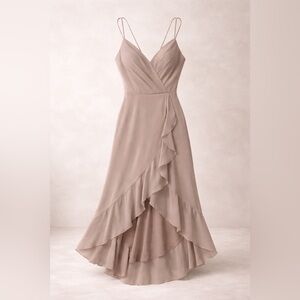 SORELLA VITA Beige High Low Dress